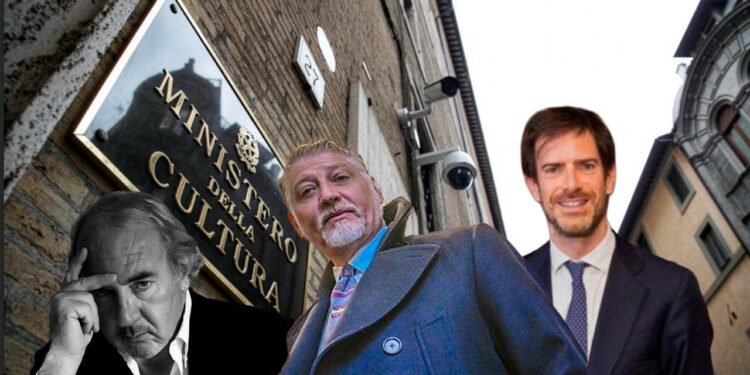 Tax credit cinema - Ministro Alessandro Giuli, Carlo Brugnoni, avvocato Michele Lo Foco ph press